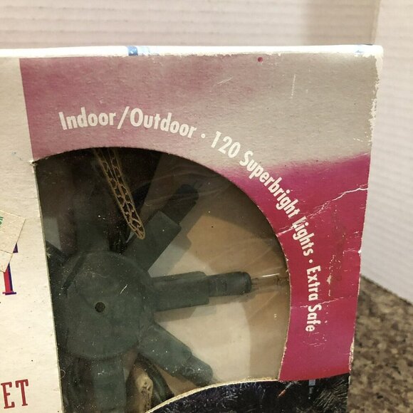 Vintage Starburst Christmas Light Set Clear 15 Clusters Pinwheels 1995 - Picture 4 of 13